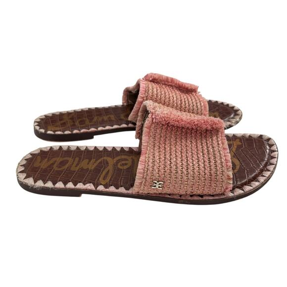 Sam Edelman Glenda Raffia Slides Size 11 Womens Sandals Flats Resort - Picture 1 of 5